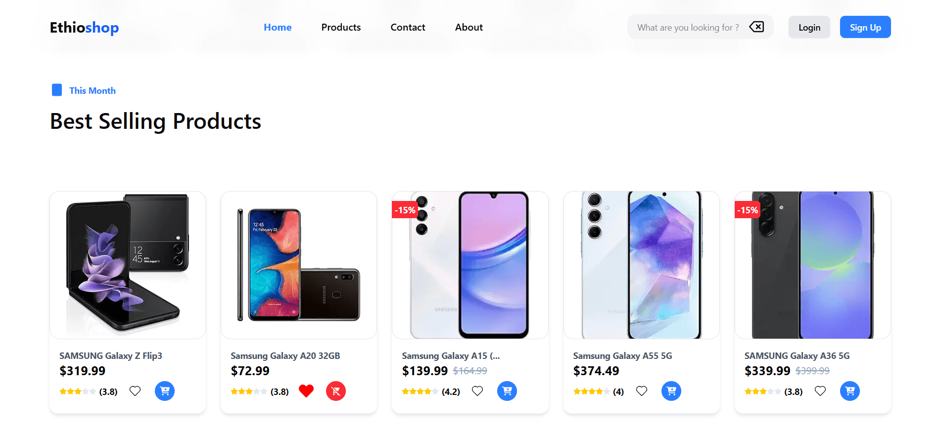 Ethio Shop Ecommerce